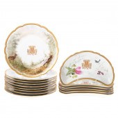 15 MANSARD PAINTED PORCELAIN D