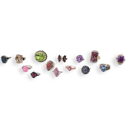 (15 PC) ASSORTMENT OF STERLING