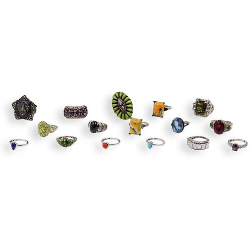 (15 PC) ASSORTMENT OF STERLING