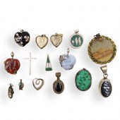 (15 PC) STERLING SILVER PENDAN