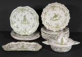 (15 PCS) FRENCH FAIENCE DISHES