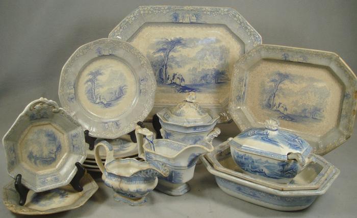 15 pcs Jenny Lind blue transfer