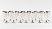 15 PCS, STERLING GOBLETS, MYRO