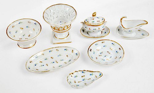 15 PIECE SET OF MINIATURE PORCELAIN