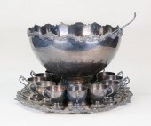 15 PIECE SILVERPLATE PUNCH SET