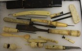 15 PIECES OF 19TH C WHALE BONE