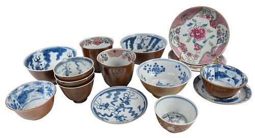 15 PIECES OF CHINESE BATAVIA WARE