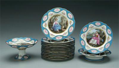 15 pieces S&egrave;vres