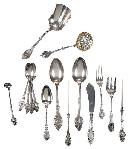 15 PIECES STERLING AND COIN