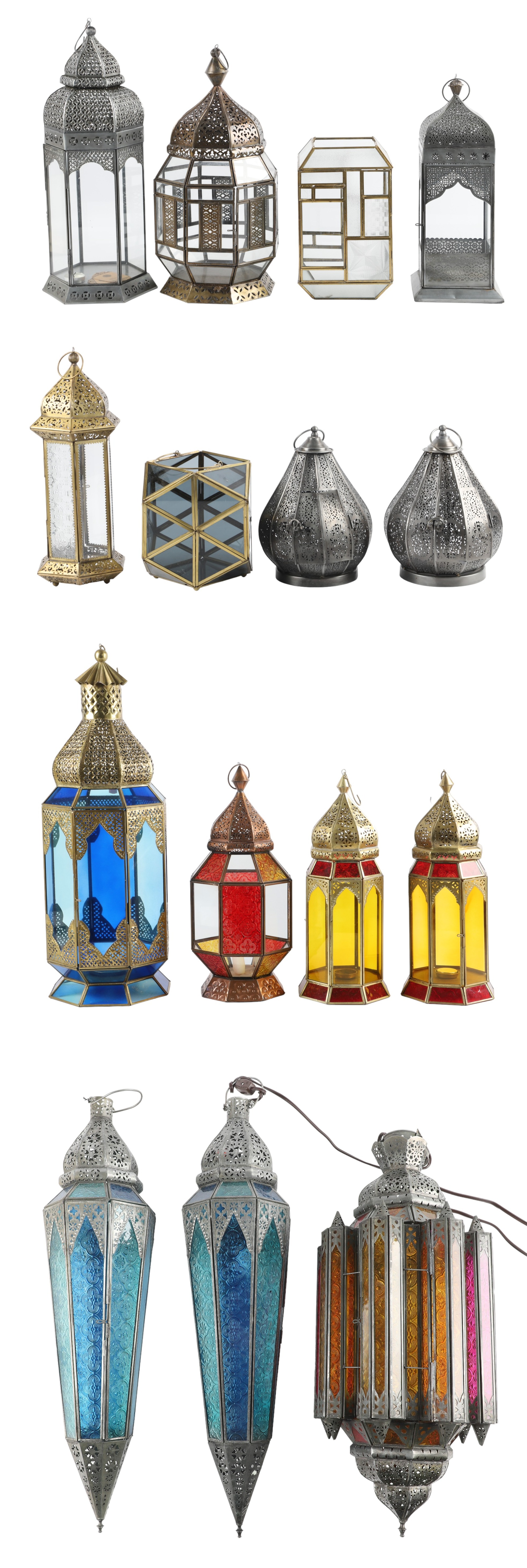 (15) Pierced metal and colored