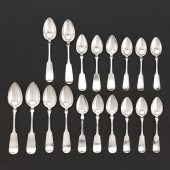 15 STERLING SILVER SPOONS WITH