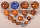 15 STONEWARE ROCKINGHAM GLAZED