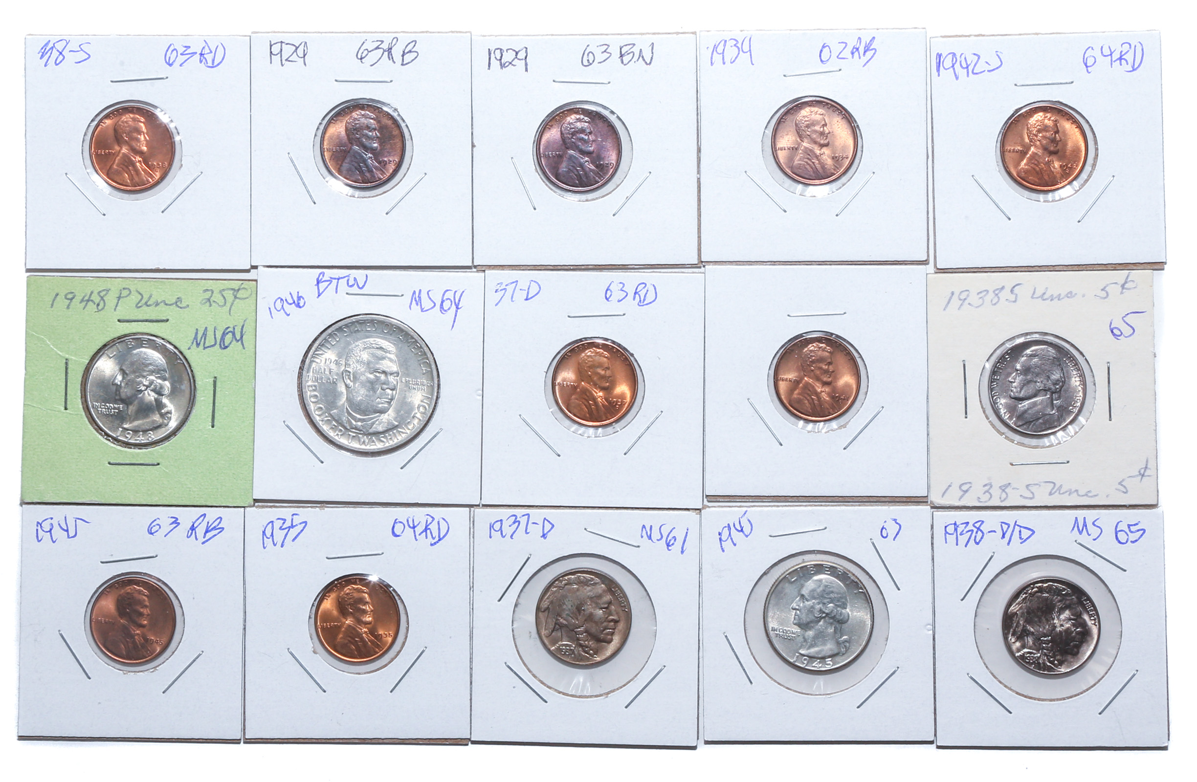 15 UNCIRCULATED US COINS