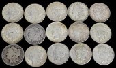 (15) U.S. MORGAN & PEACE SILVE
