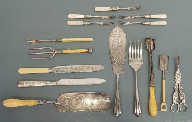(15) VICTORIAN SILVER PLATE SERVICE
