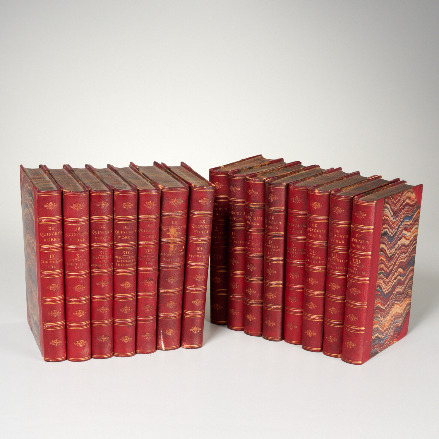 (15) VOLS DE QUINCEY'S WORKS,