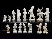 15 WHITE PORCELAIN PUTTI FIGUR