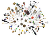 150+ HATPINS, LATE 19TH/20TH C