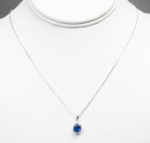 1.50CT. OVAL SAPPHIRE SILVER P