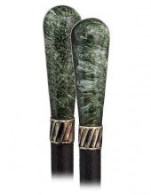 155. HARD STONE CANE -CA. 1900