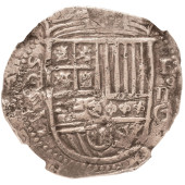 1595G F SPAIN 4 REALES COB, GR