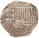 1595G F SPAIN 4 REALES COB, GR