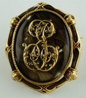 15CT YELLOW GOLD VICTORIAN MOU