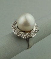 15MM SOUTH SEAS PEARL, DIAMOND