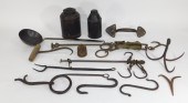 15PC 19C PRIMITIVE WROUGHT IRO