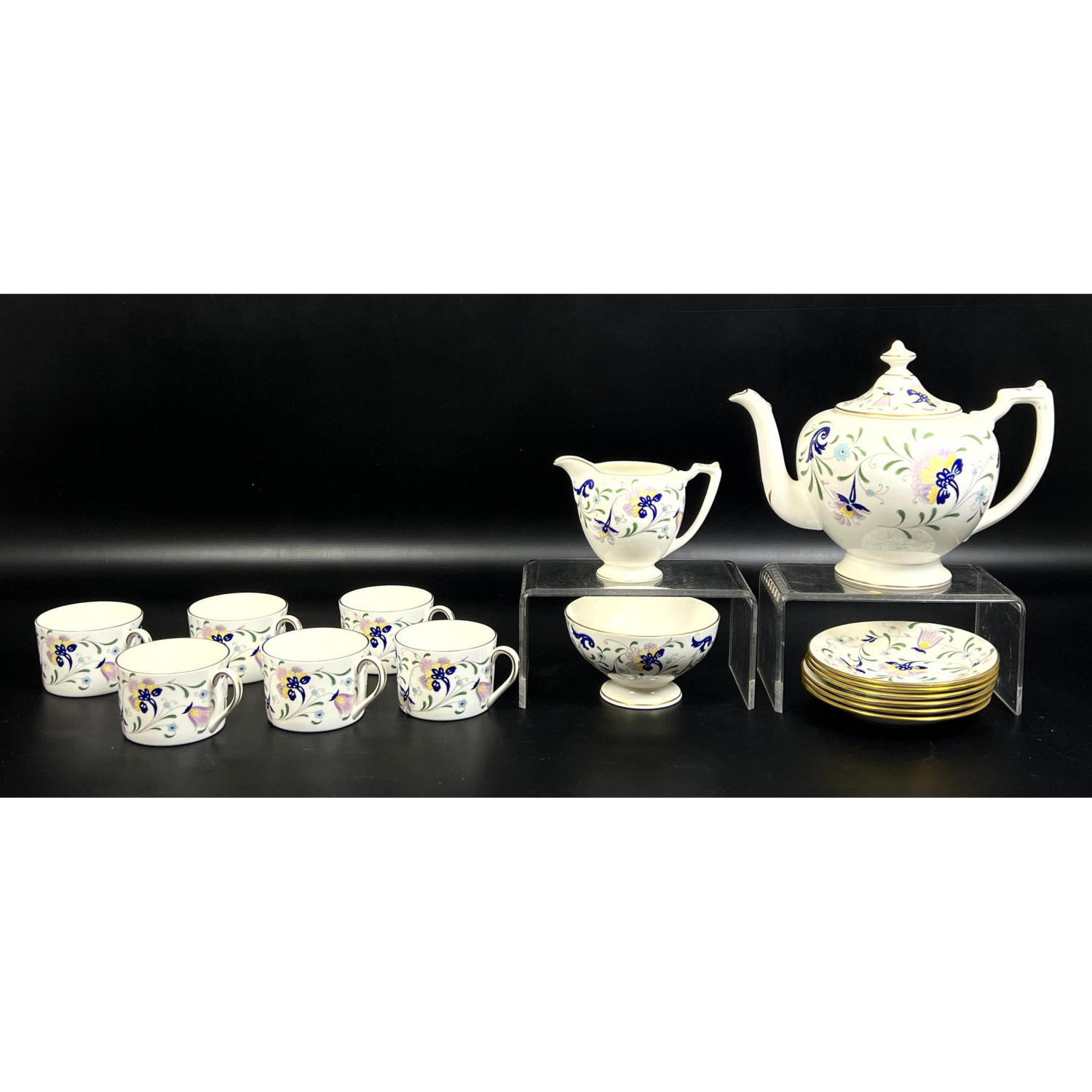 15pc Coalport Tea Set Serves 6  