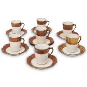 (15PC) LIMOGES PORCELAIN TEA S