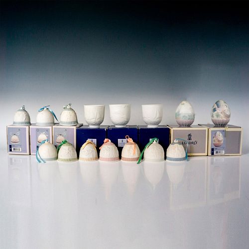 15PC LLADRO PORCELAIN BELLS +