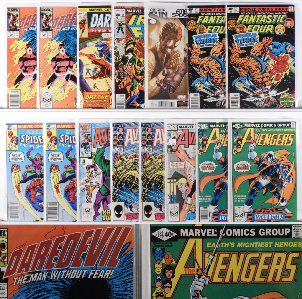 15PC MARVEL COMICS BRONZE MODERN