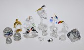 15PC SWAROVSKI ANIMAL STATUES
