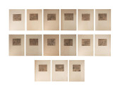 15PCS T. DE BRY WOODCUTS OF CA