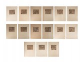 15PCS T. DE BRY WOODCUTS OF CA