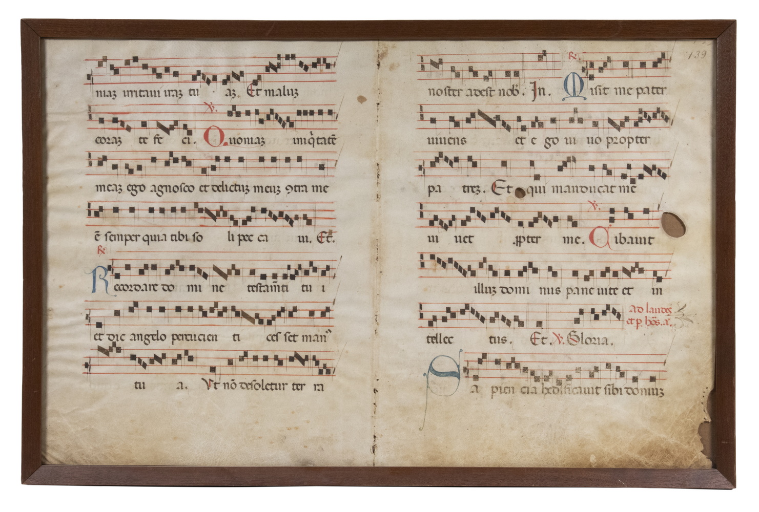 15TH C. ITALIAN ANTIPHONAL SCORE