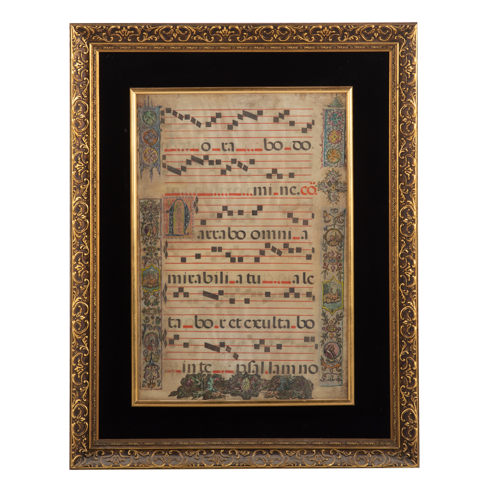 15TH CENTURY ILLUMINATED ANTIPHONAL