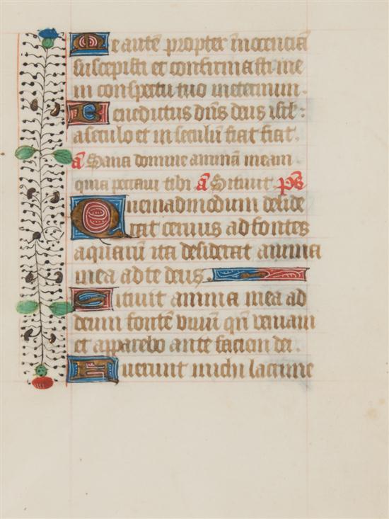 15th century illuminated manuscript