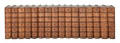16 ANTIQUE LEATHER VOLUMES AME