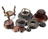 16 ASIAN WOODEN DISPLAY STANDS
