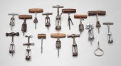 16 assorted corkscrews: one wi