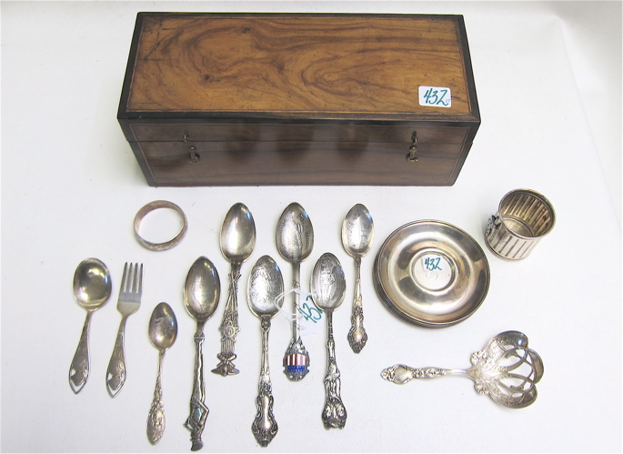 16 ASSORTED STERLING SILVER AND A