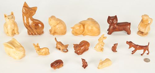 16 BRASSTOWN NC WOOD CARVINGS,
