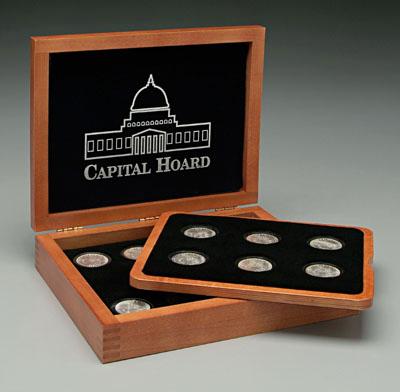 16 BU Morgan silver dollars: