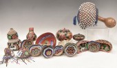 (16) COLLECTION OF GOURDS & TR