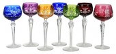 16 CUT TO CLEAR BOHEMIAN GLASS