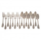 16 FRENCH SILVER ARMORIAL FORK