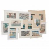 (16) HIROSHIGE WOODBLOCK PRINT