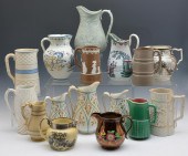 16 MILK PITCHERS, ENGLISH AND